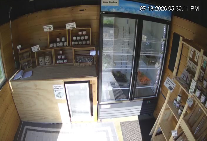 Inside the farm stand — view 2